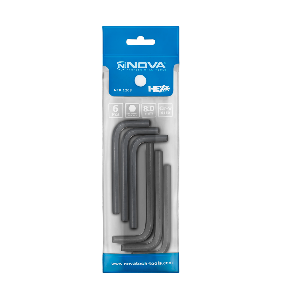 آلن شش گوش تکی سایز استاندارد نووا