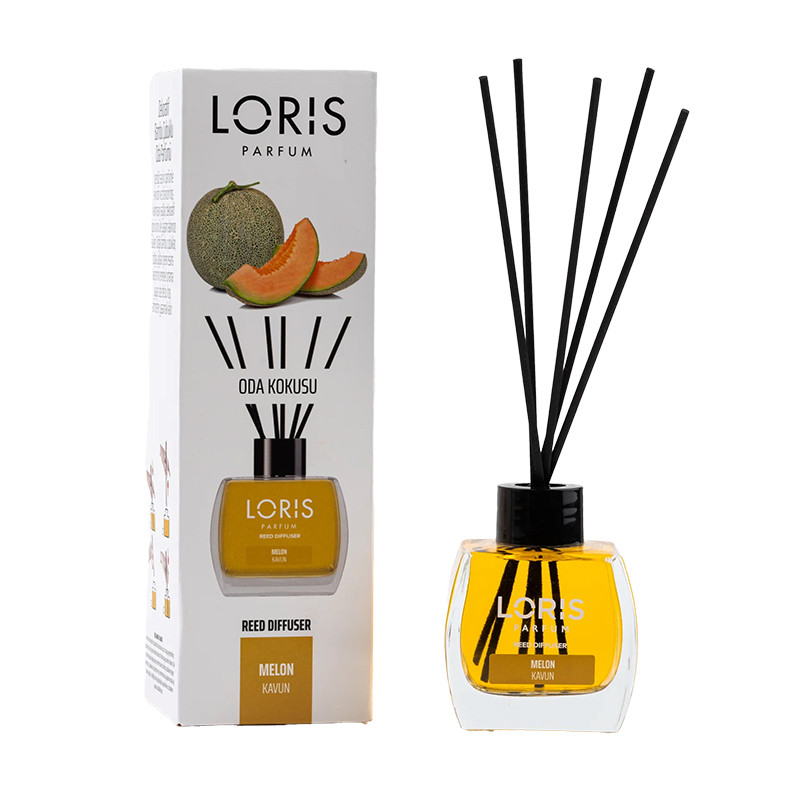 خوشبوکننده هوا لوریس مدل چوب دار رایحه طالبی حجم 120 میلی لیتر