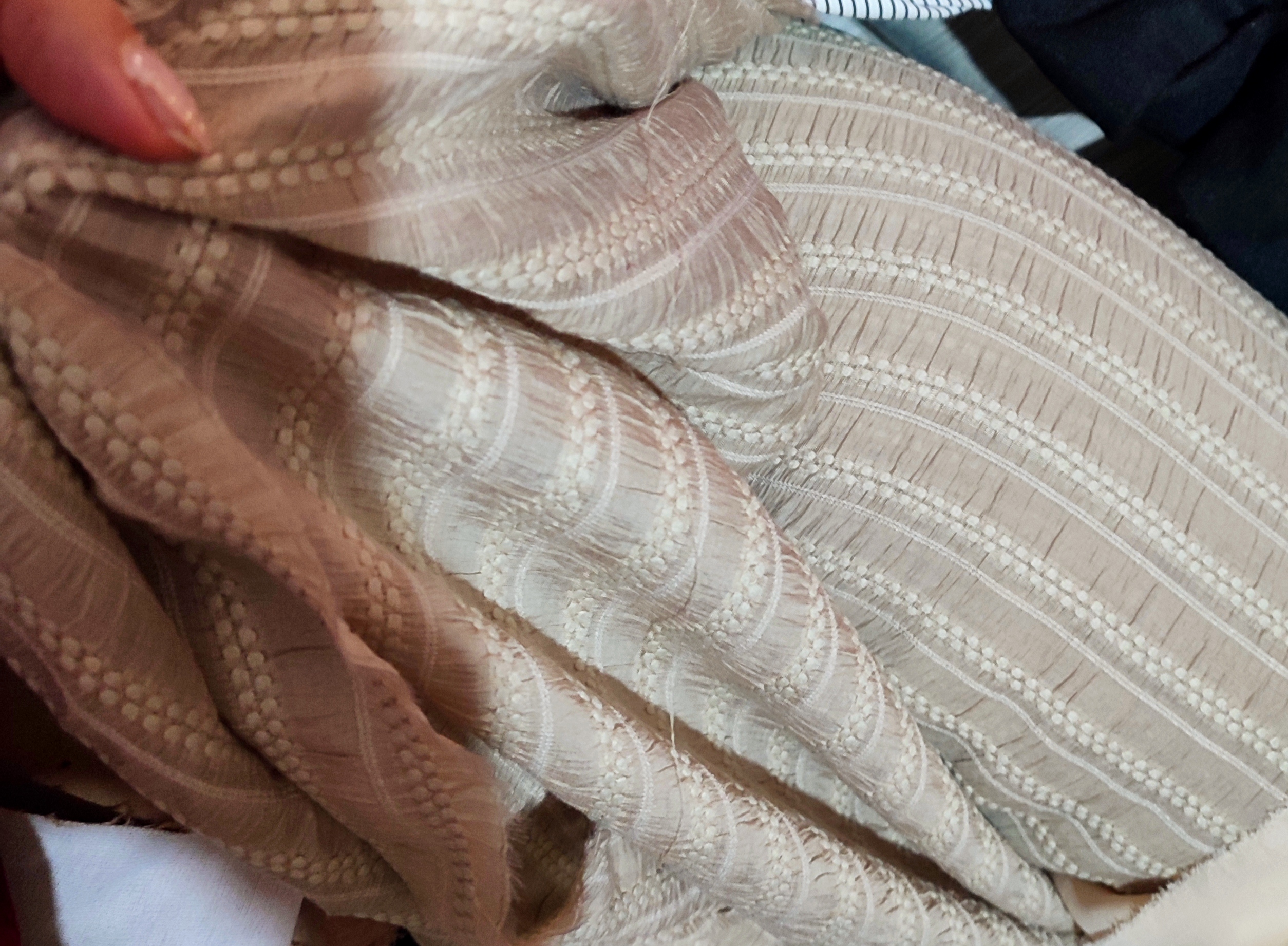 پارچه شانتون خامه دوزی قیمت به ازای هر 10 سانت