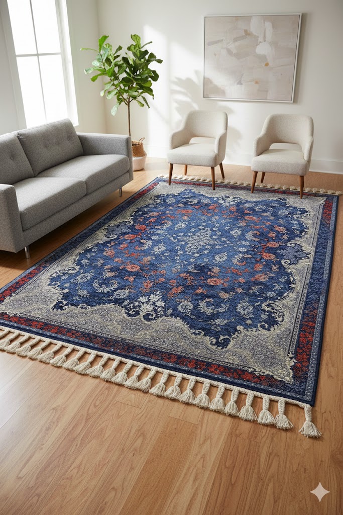 خرید روفرشی کشدار سرمه ای سوپرلاکچری + خرید اقساطی