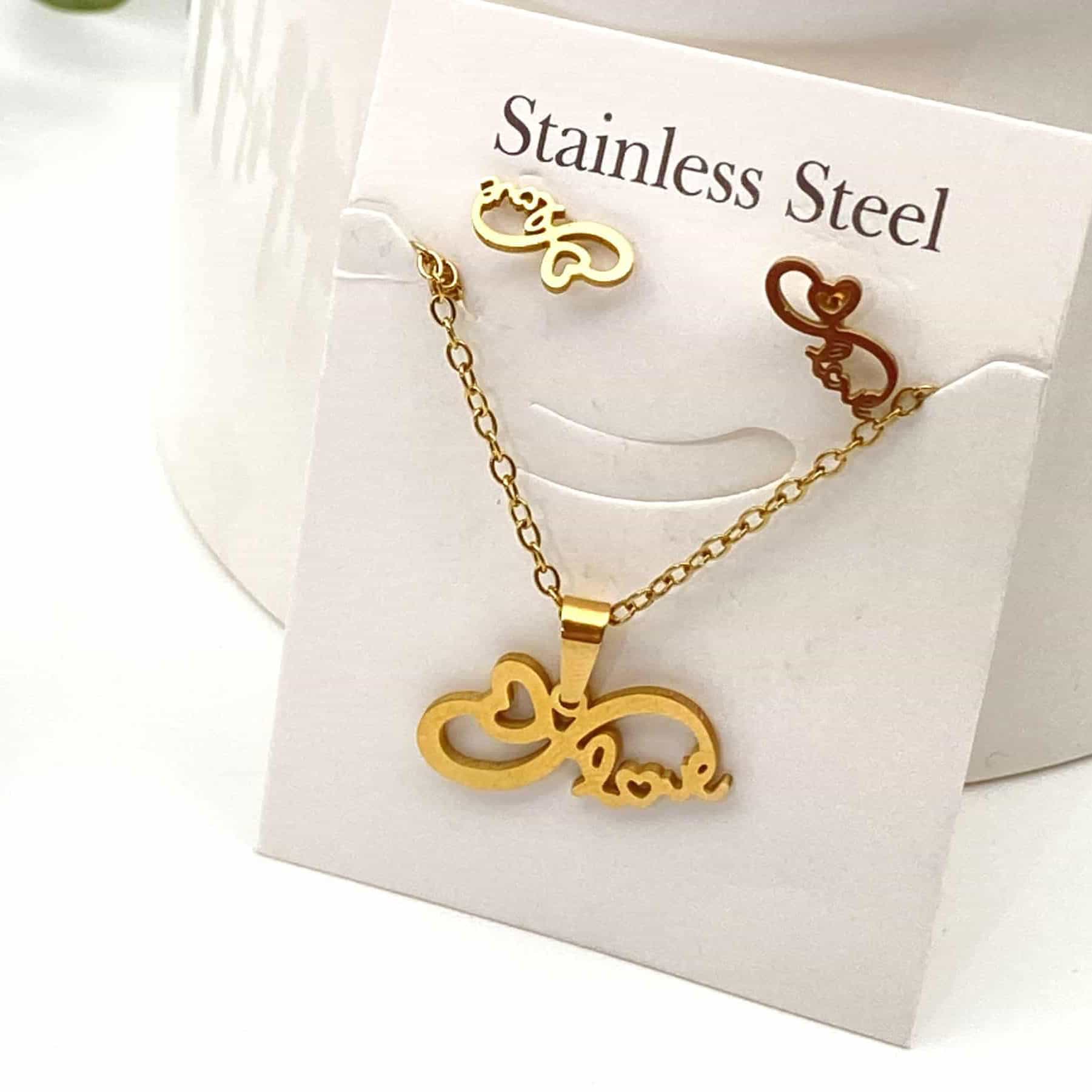 نیم ست استیل طرح  بی نهایت