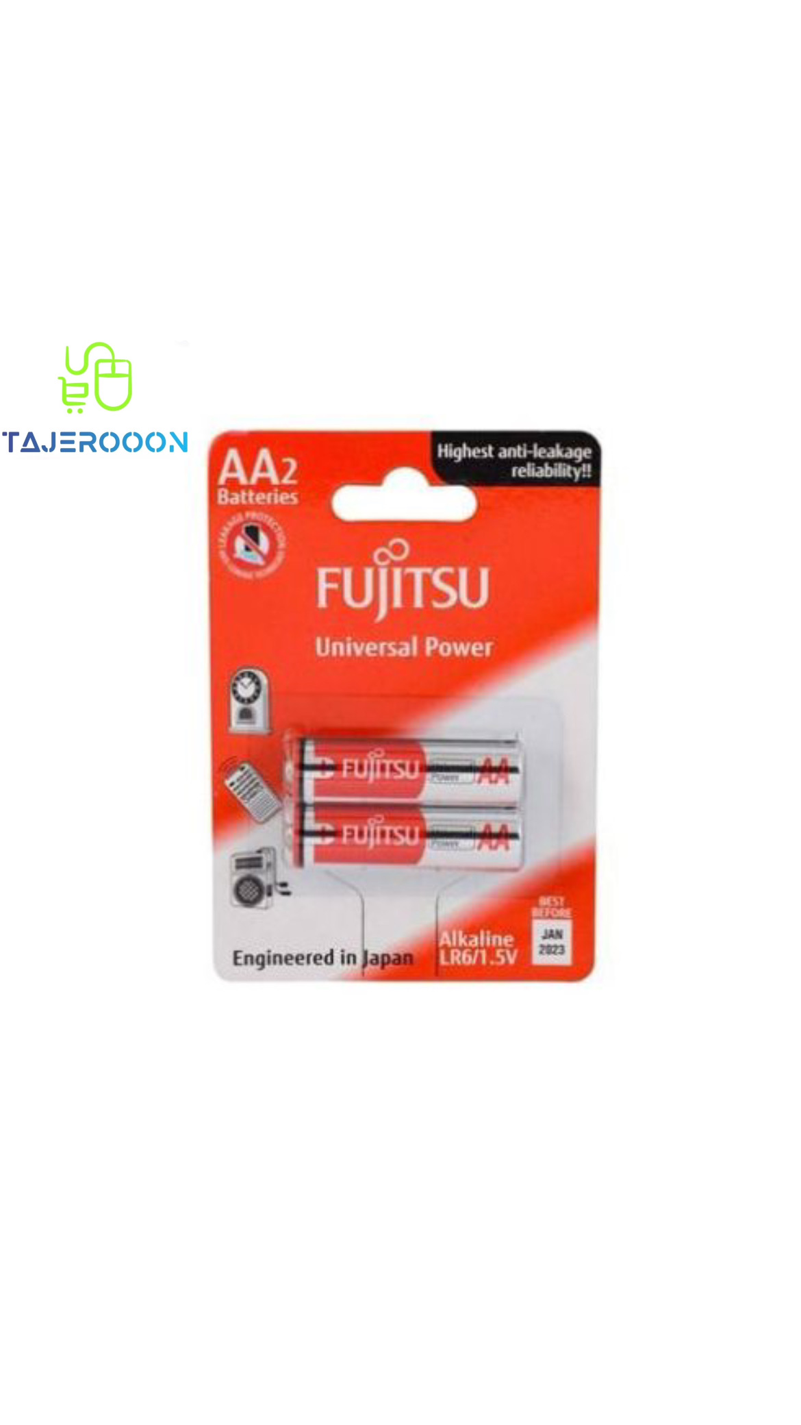باتری قلمی آلکالاین FUjiTSU فوجیتسو 1.5v