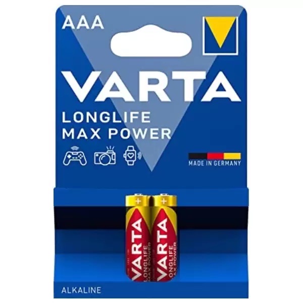 باتری نیم قلمی وارتا VARTA مدل LONGLIFE MAX POWER