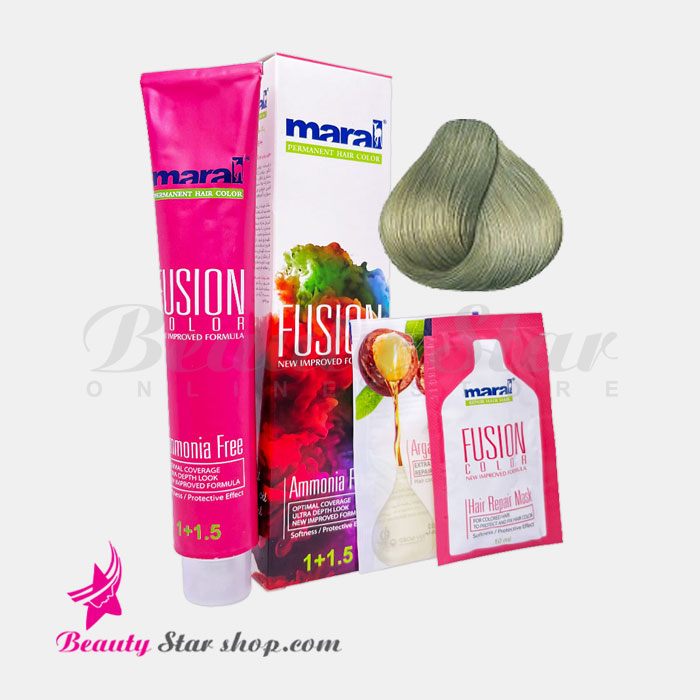 رنگ مو سبز پسته ای بدون آمونیاک مارال فیوژن شماره 7.335 حجم 100 میلی لیتر