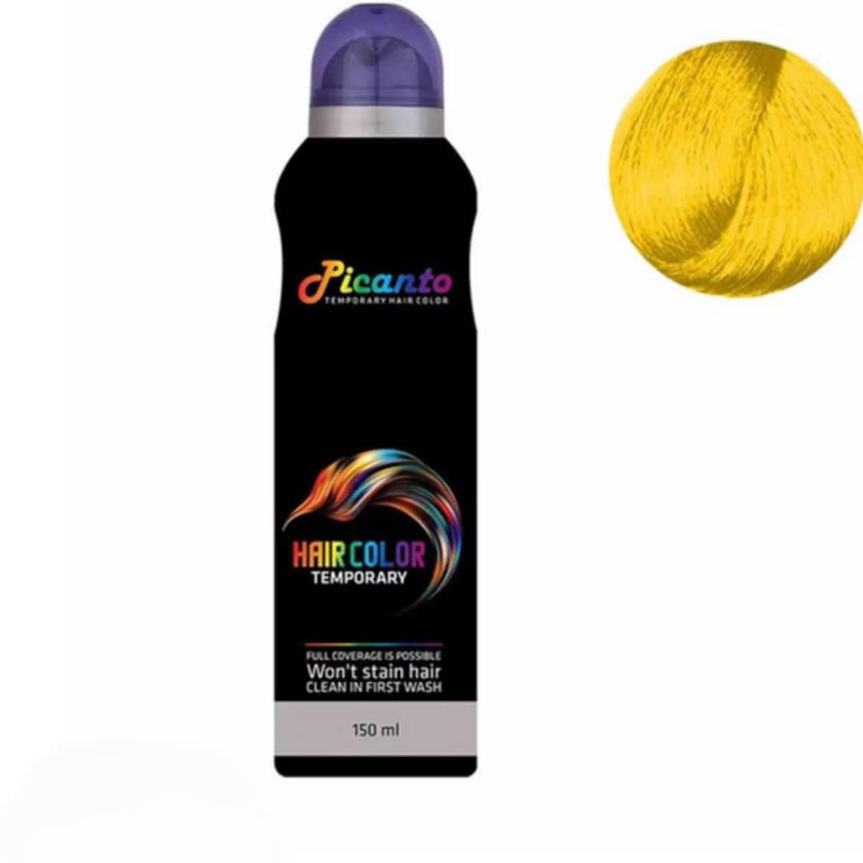 اسپری رنگ مو پیکانتو مدل 01 حجم 150 میلی لیتر رنگ طلایی02