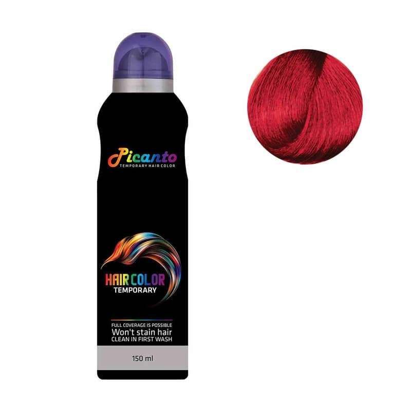 اسپری رنگ مو پیکانتو مدل 01 حجم 150 میلی لیتر رنگ قرمز03