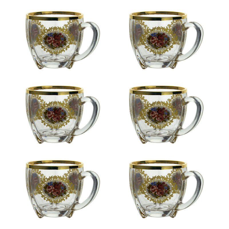 فنجان بلینک مکس مدل سلتیک گل سرخ بسته 6 عددی