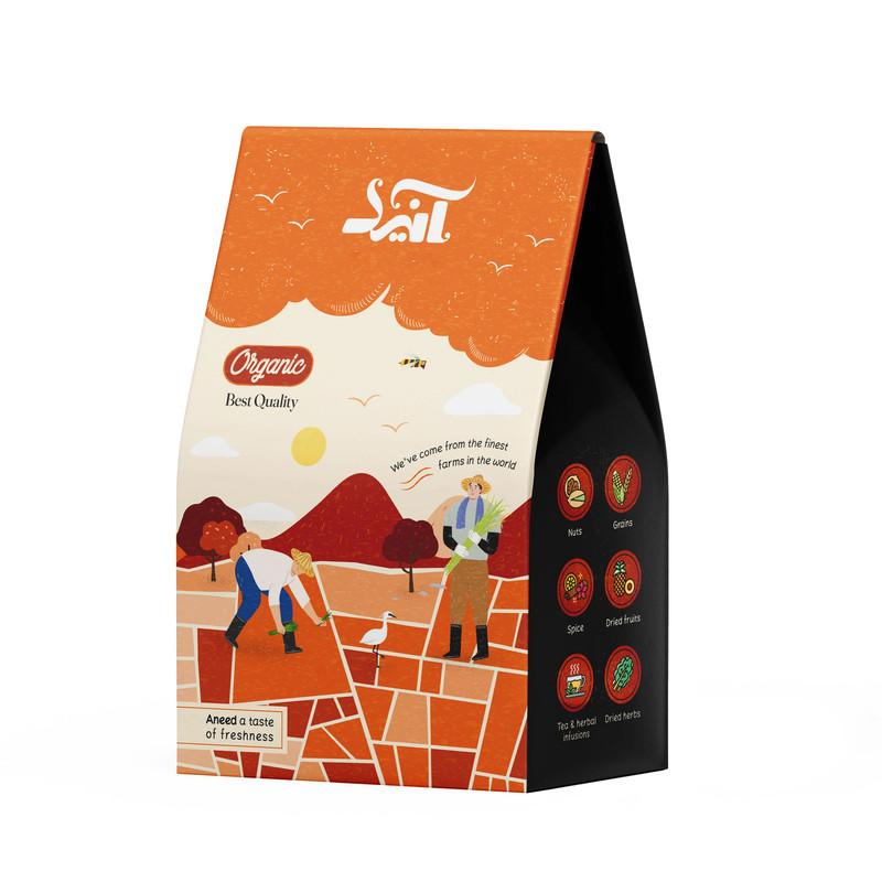 دانه قهوه عربیکا کاروما صادراتی آنید - 125 گرم