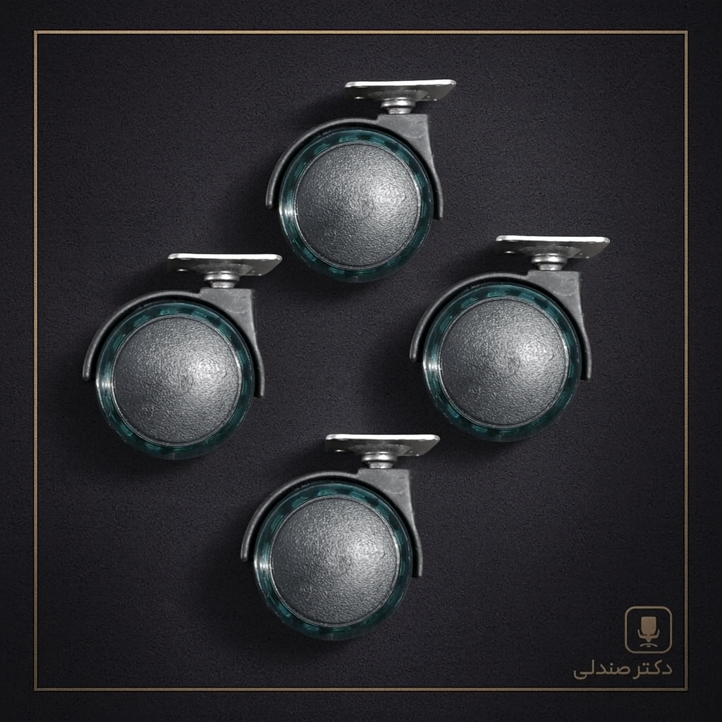 چرخ صفحه دار صندلی و ترولی مدل ژله ای ویژه مجموعه 4عددی(ارسال فوری،ضمانت یکساله دکتر صندلی،3روز مهلت تست) (پسکرایه)