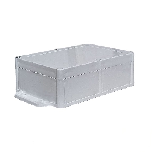 باکس (جعبه) پلاستیکی ضد آب گوشواره دار سفید L180 W125  H70 mmـ کد1111