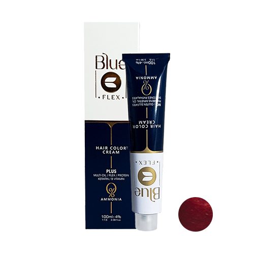 رنگ مو فاقد آمونیاک بلو شماره 6-7 حجم 100میل رنگ قرمز آتشین