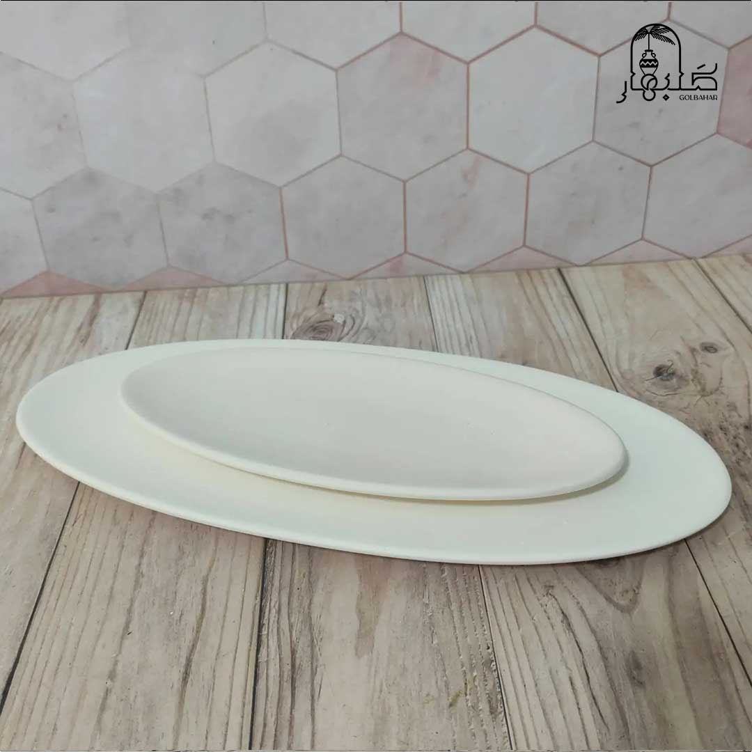 دیس بیضی سرامیک خام پس کرایه