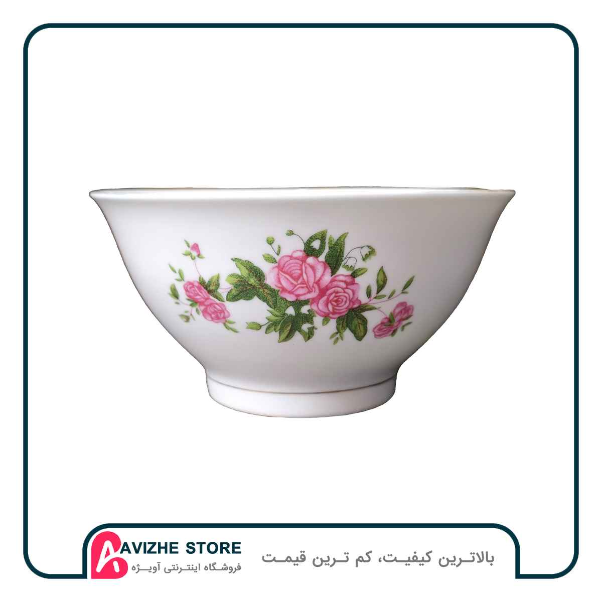 کاسه آبگوشت خوری چینی گلسرخی اصل چین 6عددی