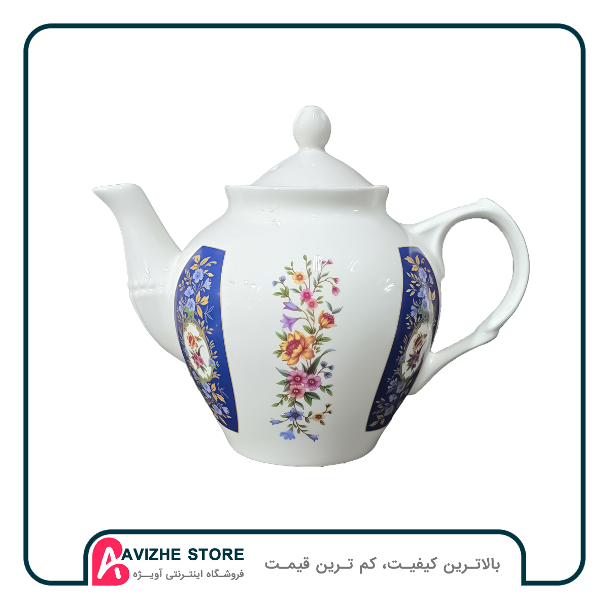 قوری چینی خوشه سایز بزرگ 7 کوب