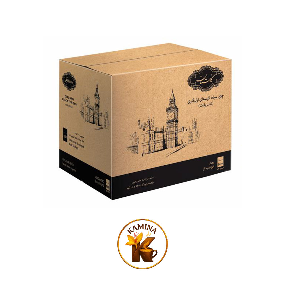 چای تی بگ خارجی نقره ای 1000 عددی گلستان