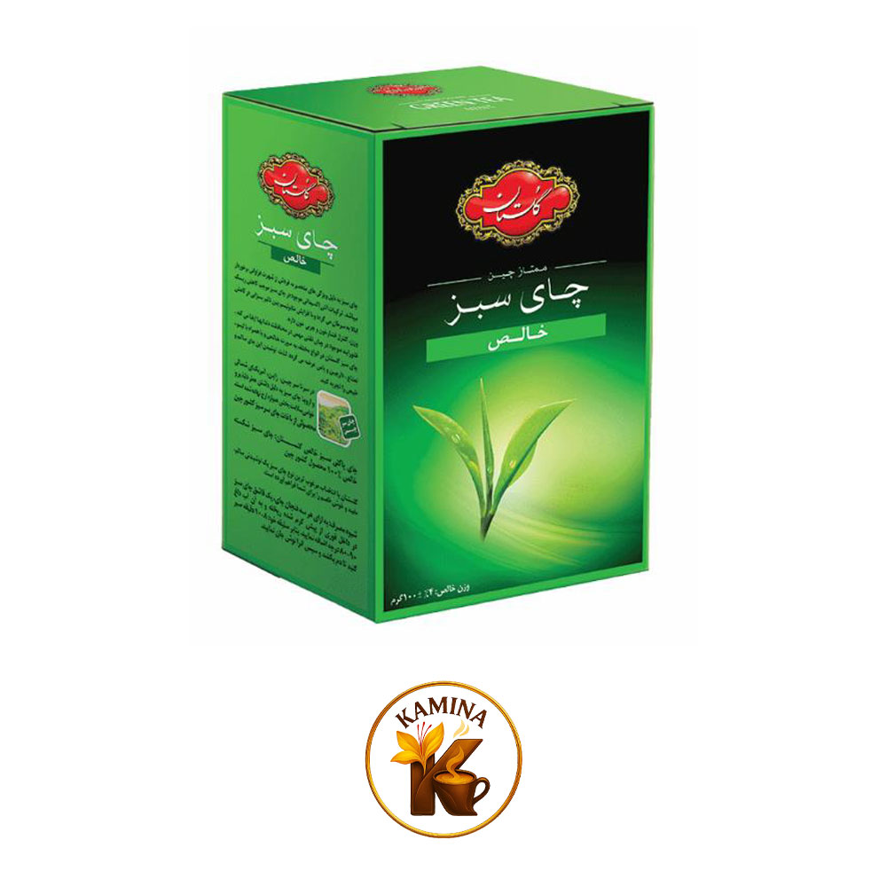 چای سبز خالص 100 گرمی گلستان