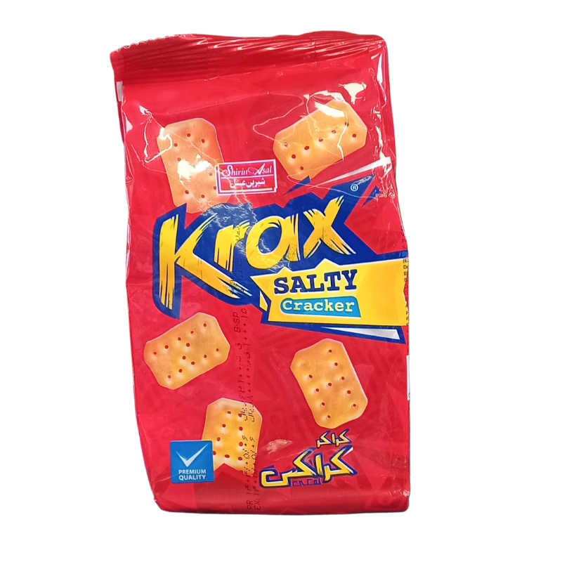 بیسکویت پاکتی  کراکر کراکس شیرین عسل 55 گرمی (24 عددی )