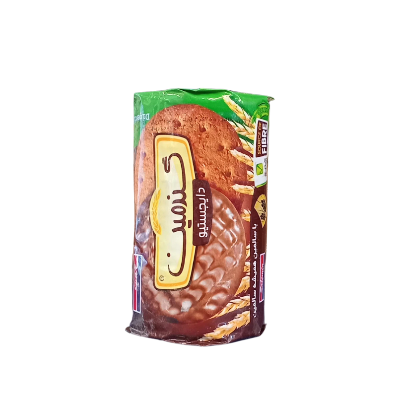 بیسکویت سبوسدار با لایه کاکائو گندمین200 گرمی (36 عددی )