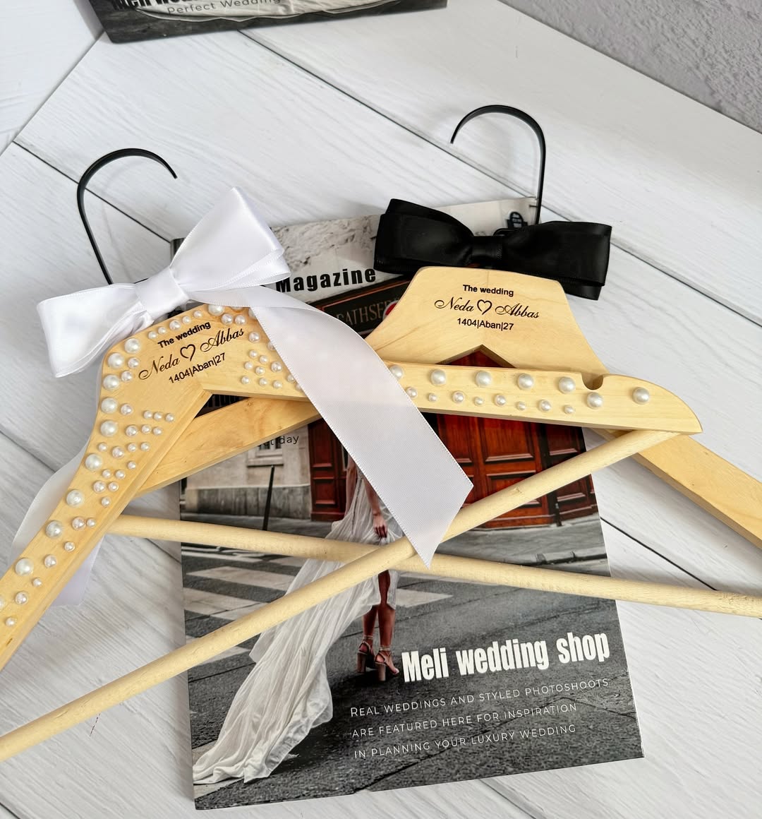 هنگر عروس داماد کد 3