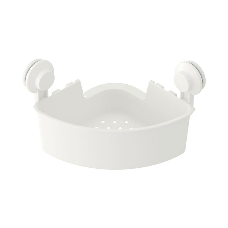 طبقه گوشه حمام ایکیا مدل TISKEN رنگ سفید