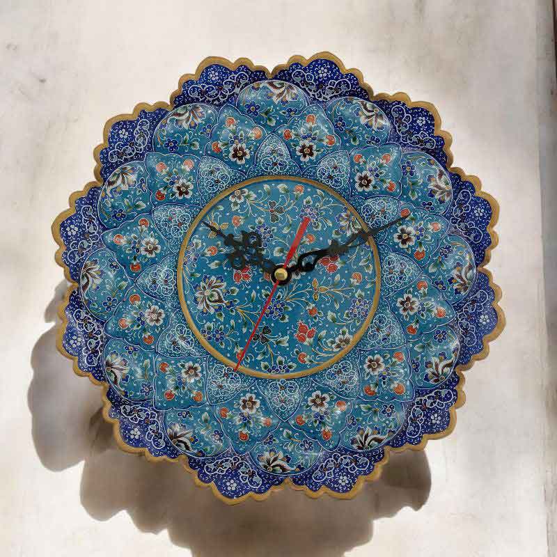 ساعت میناکاری دیوارکوب کد DK609