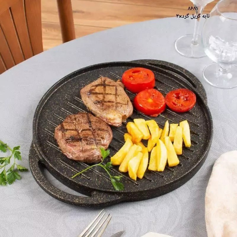 8681 تابه گرد گریل چدن ریور