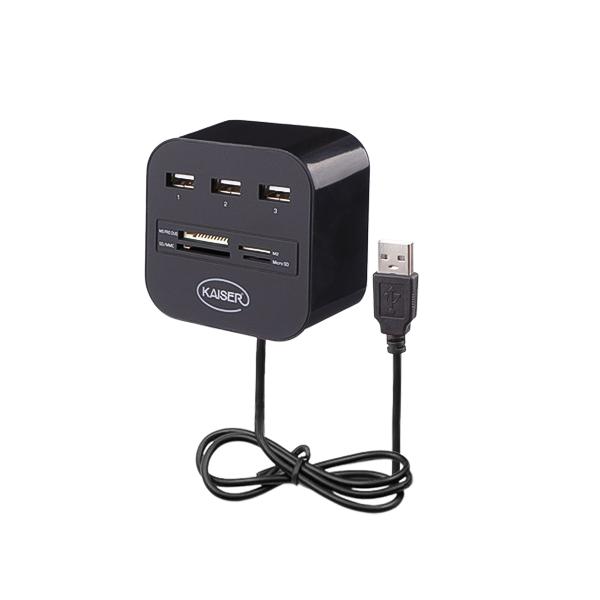 هاب یو اس بی و رم ریدر کومبو KAISER مدل KH-14