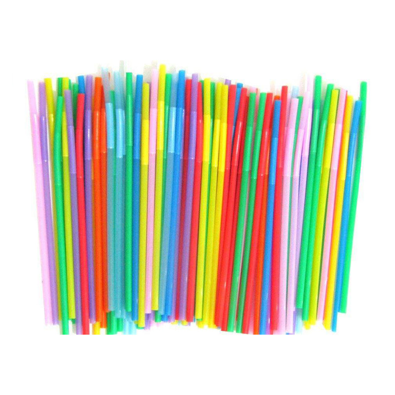 نی نوشیدنی یکبار مصرف آسان نوش مدل فانتزی بسته 100 عددی