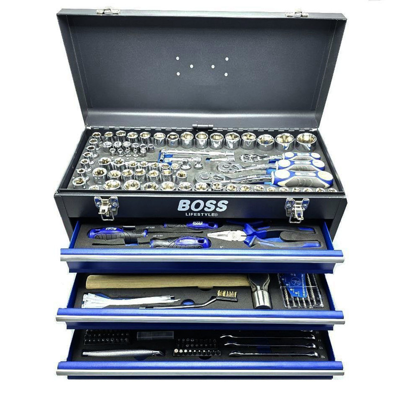 مجموعه 400 عددی ابزار و بکس صنعتی باس مدل BS-BOX-408 کیفیت درجه یک