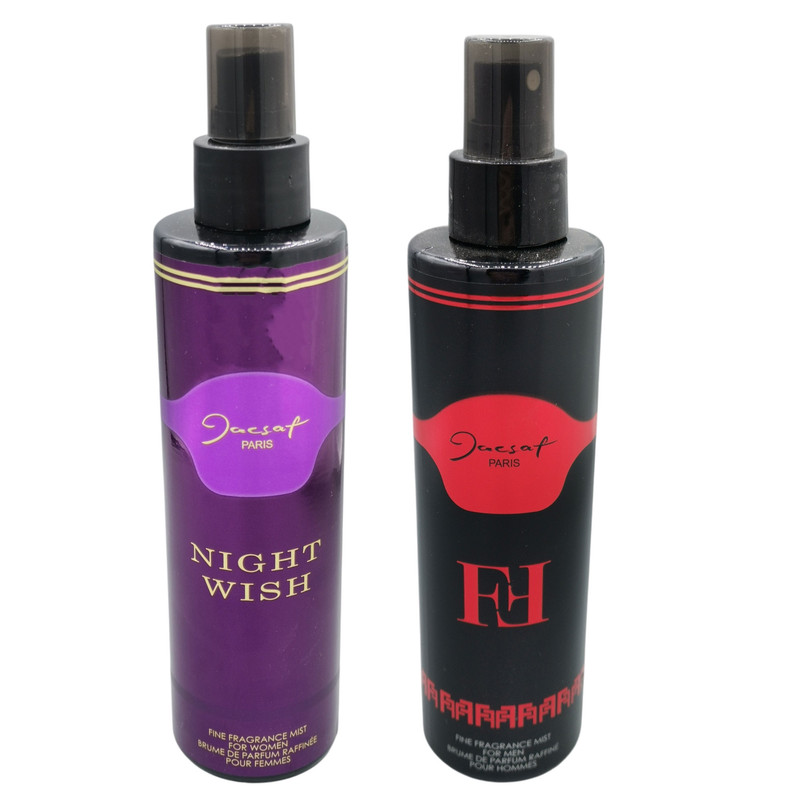 بادی اسپلش مردانه ژک ساف مدل FF حجم 200 میلی لیتر به همراه بادی اسپلش زنانه ژک ساف مدل Night wish حجم 200 میلی لیتر -…