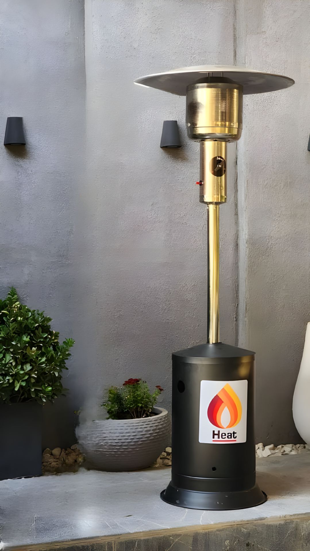 هیتر گرمایشی قارچی استیل با مخزن(پس کرایه)