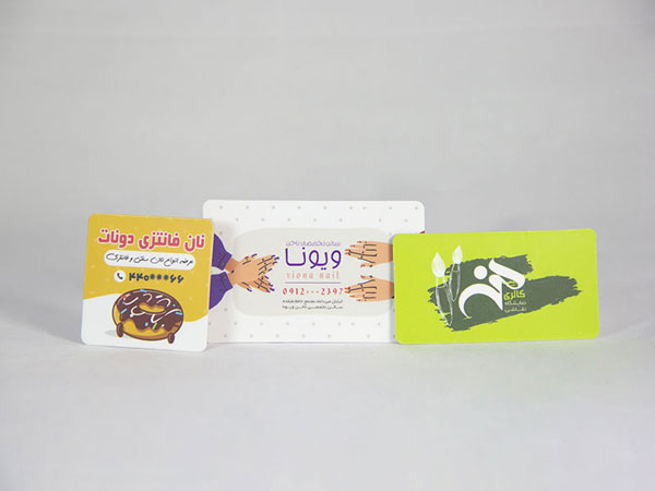 کارت ویزیت لمینت مات مربع