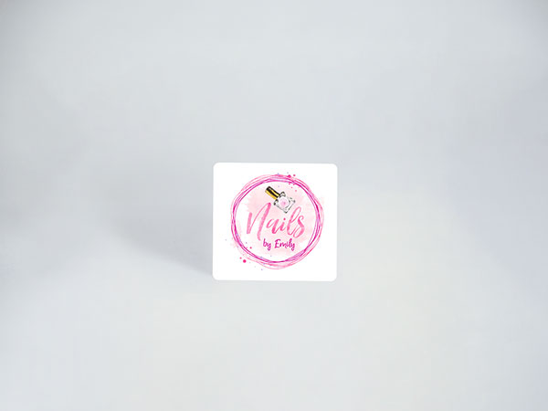 کارت ویزیت سلفون مات مربع دورگرد