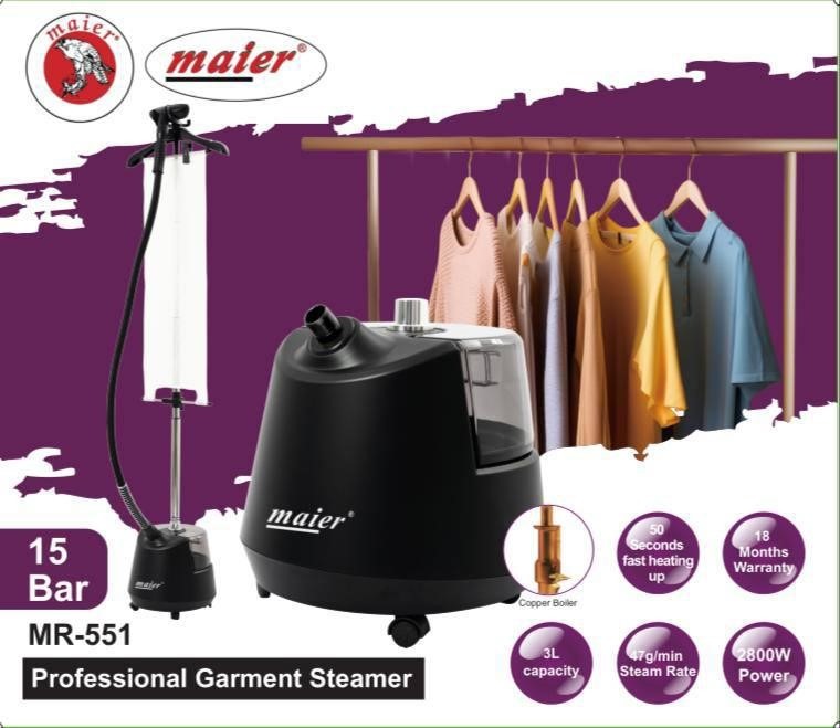 اتو بخار ایستاده مایر MR551 | خرید اتو بخار 3 لیتری از ریوکالا تضمین اصالت و سلامت