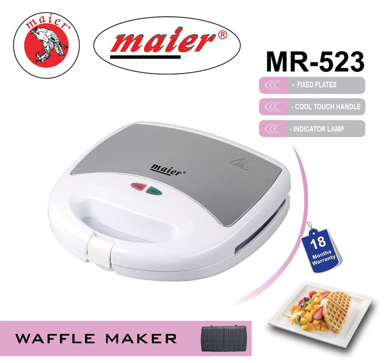 وافل‌ساز مایر MR-523 | خرید وافل‌ساز Maier با صفحات نچسب | ریوکالا تضمین اصالت و سلامت