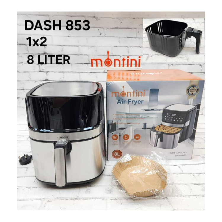 سرخ کن مونتینی DASH853 ظرفیت 8 لیتر | خرید سرخ کن بدون روغن از ریوکالا تضمین اصالت و سلامت