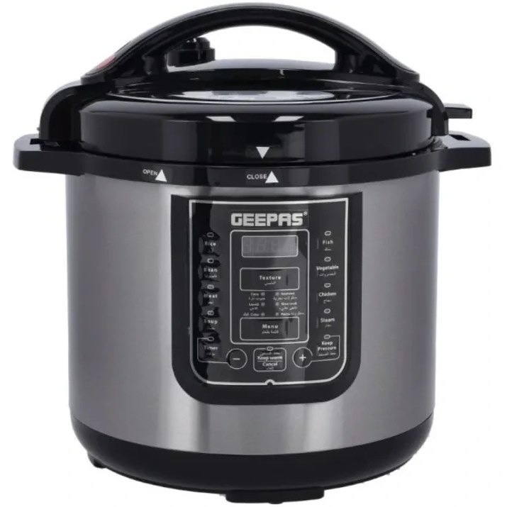 زودپز برقی جیپاس 8 لیتری GMC35029 | خرید Geepas Electric Pressure Cooker تضمین اصالت و سلامت