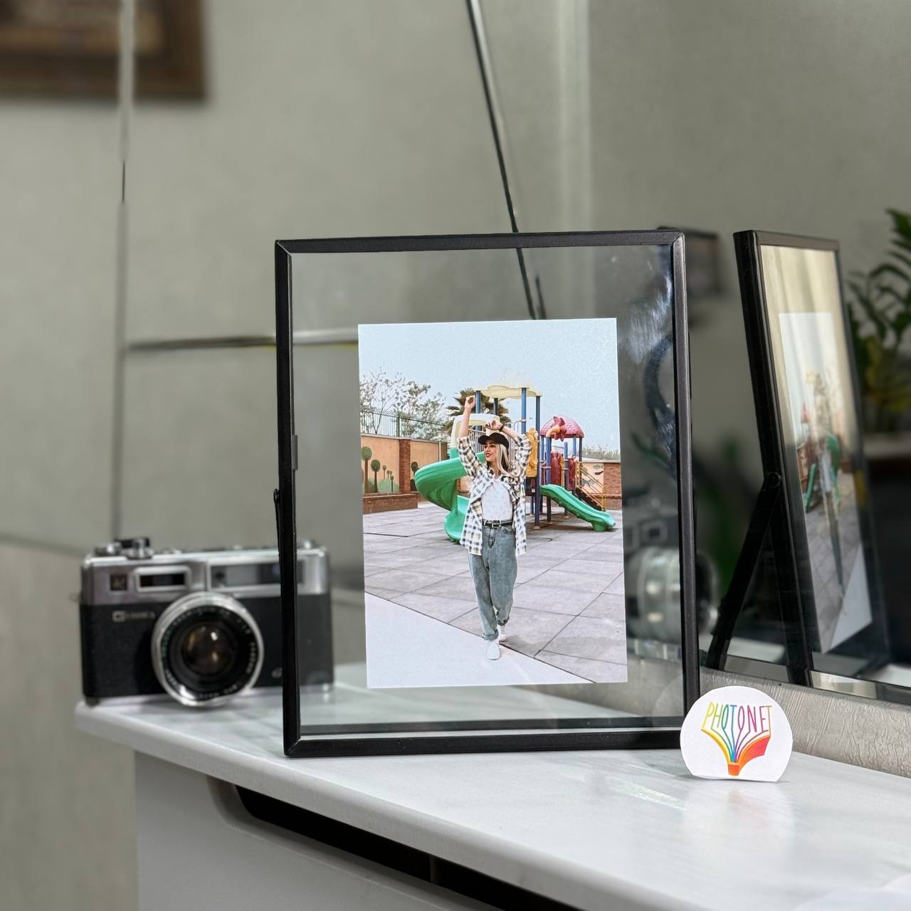 قاب عکس فلزی مشکی