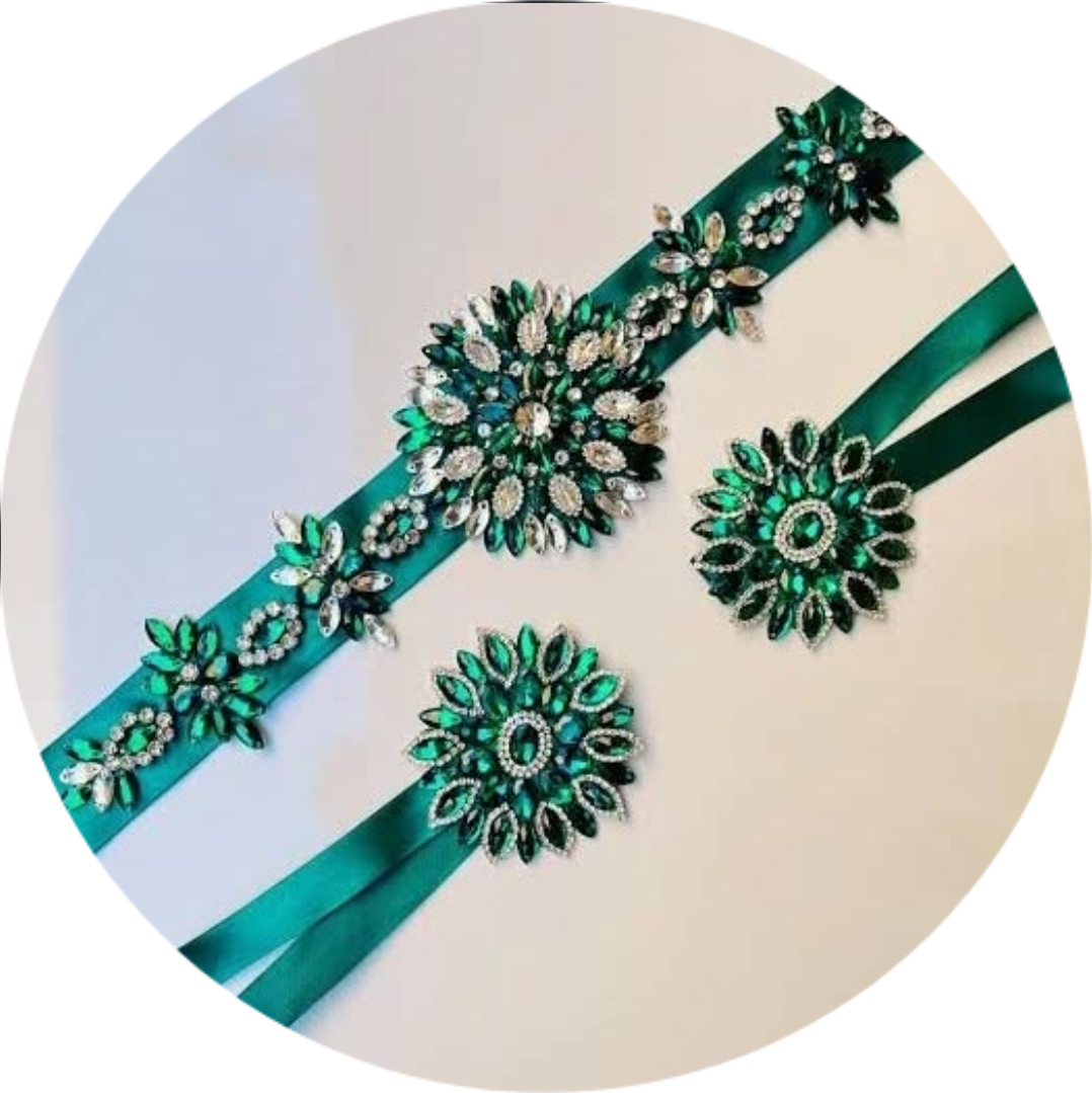 کمربند جواهردوزی مدل سلطنتی