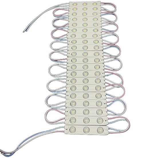 ال ای دی SMD بلوکی 12 ولت لنز دار سفید آفتابی پک 10 تایی