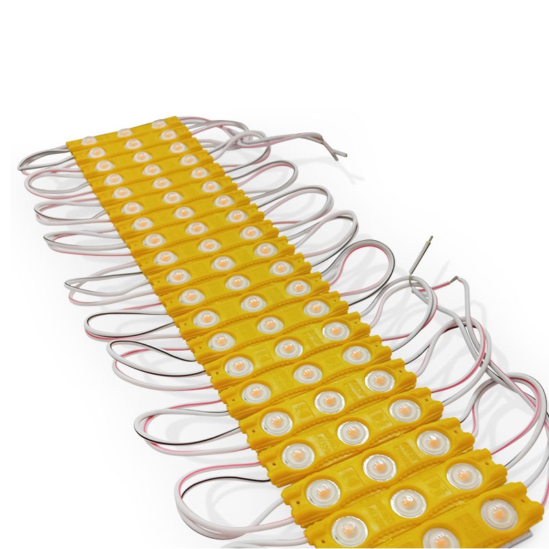 ال ای دی SMD بلوکی 12 ولت لنز دار زرد پک 10تایی