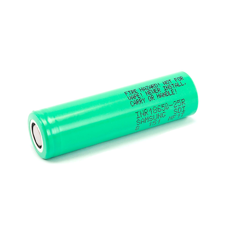 باتری لیتیوم یون 3.7v سایز 18650 2500mAh مارک SAMSUNG مدل 20A