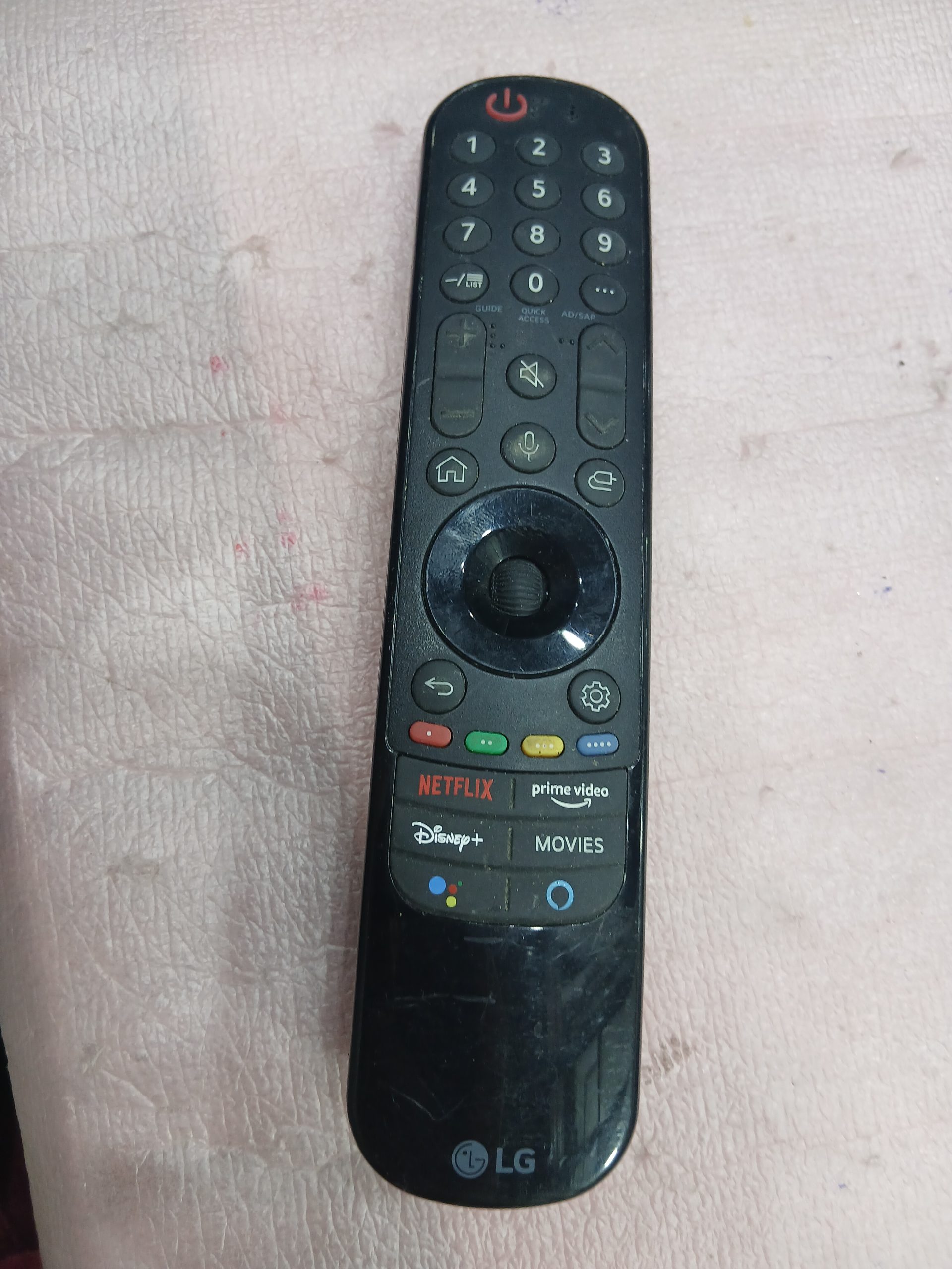 کنترل فابریک و اورجینال اسمارت هوشمند موسی ال ای دی ال جی