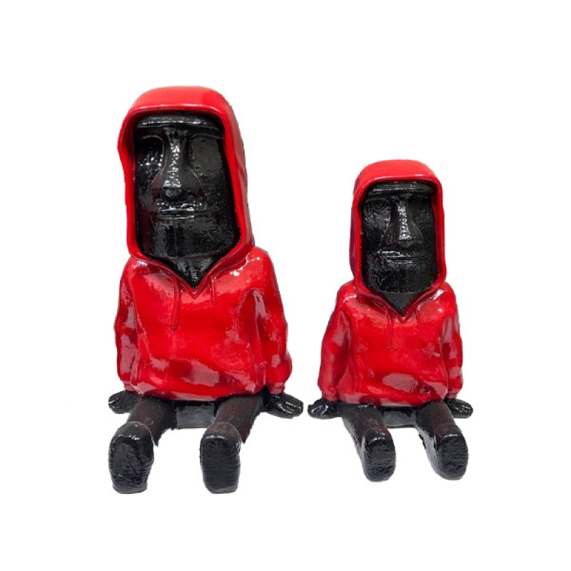 مجسمه مدل کاکا سنگی کد K60 مجموعه 2 عددی