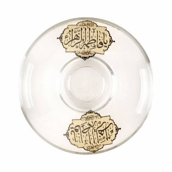 101302-نعلبکی بلوری السلام علیک یا فاطمه الزهرا س-6تایی