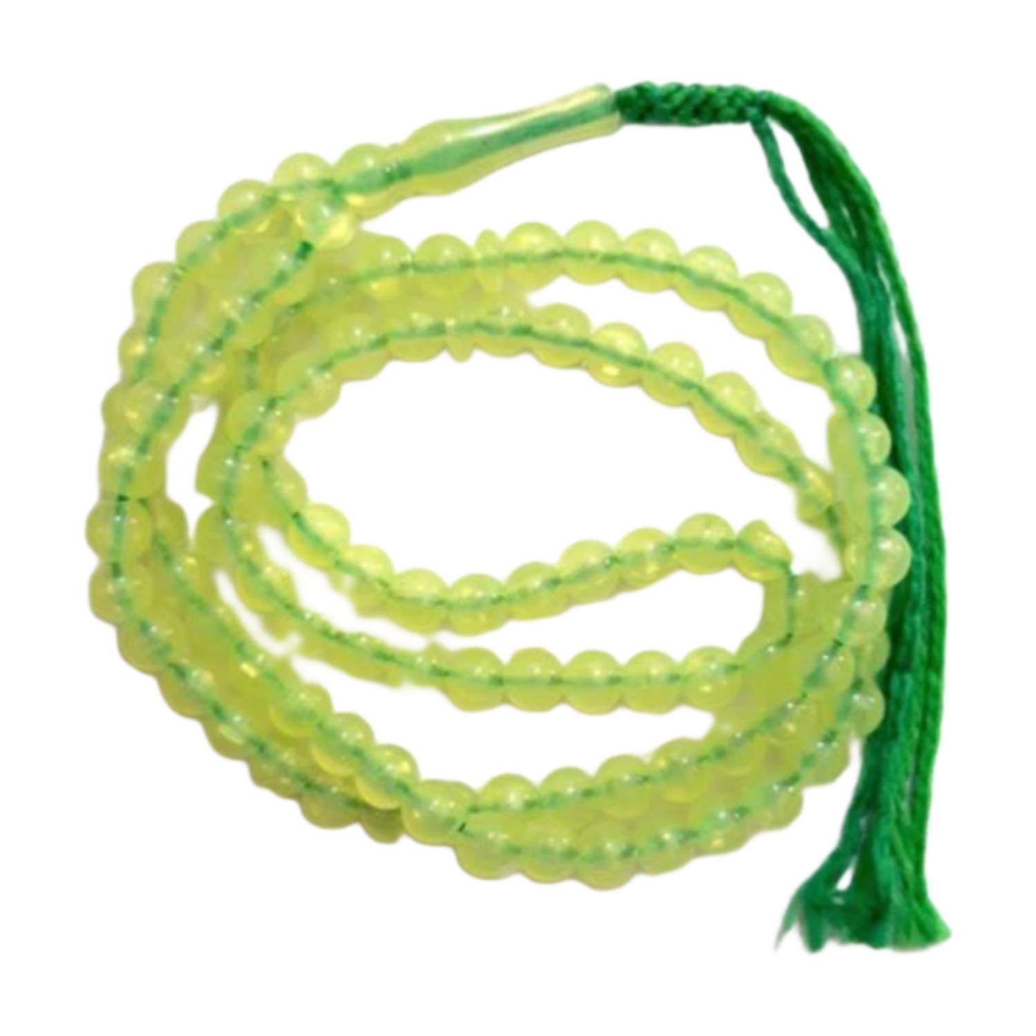 20310211-تسبیح سبز فلورسنت 101تایی نمره 8