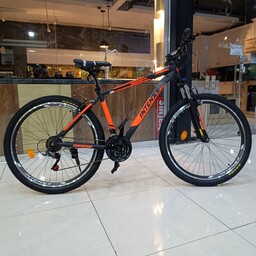 دوچرخه سایز 26 آلمینیوم مشکی نارنجی ترمز ویبریک برند اینتنس اصلی خارجی