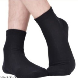 جوراب مردانه نیم ساق مشکی  با کیفیت و دوام بالا 