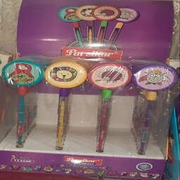 مداد فشنگی اسباب بازی دار هدیه ای مناسب برای کودکان 3 تا 10 سال