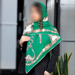 روسری ابریشم توییل  عرض  120 دور دست دوز  بسیار شیک و زیبا